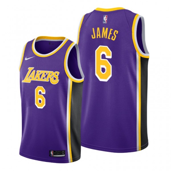 NBA Los Angeles Lakers Trikot LeBron James 6 Nike 2021-22 Statement Edition Swingman - Herren NBA Los Angeles Lakers Trikot LeBron James 6 Nike 2021-22 Statement Edition Swingman - Herren